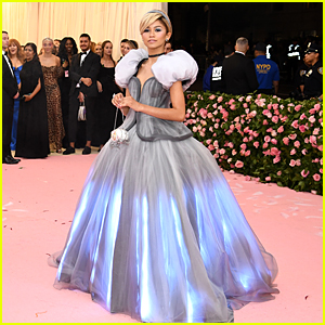 Just Jared: Zendaya Dresses as Cinderella, Loses Her Glass Slipper at Met Gala 2019!